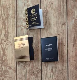 Men’s Luxury Cologne Samples Bundle - Fragrance -Versace - Gaultier - Chanel
